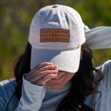 Beige Unstructured w/ Leather Patch