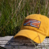 Mustard Dad Hat with Funky Patch