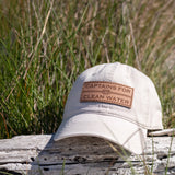 Beige Unstructured w/ Leather Patch
